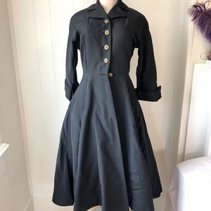 Vintage 1950s fit and flare coat